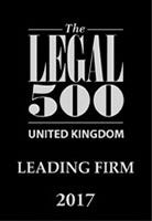 The Legal 500 UK Leading Firm 2017