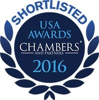 Chambers USA Awards Shortlisted 2016