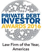 Private Debt Investor Awards Law Firm of the Year, Americas 2016