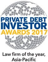 Private Debt Investor Awards 2017 Law firm of the year, Asia-Pacific