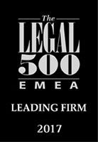The Legal 500 EMEA Leading Firm 2017