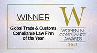 C5 Women in Compliance Global Trade and Customs Compliance Law Firm of the Year 2017