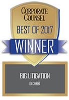 Corporate Counsel Best of Big Litigation Winner 2017