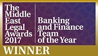 The Middle East Legal Awards Banking and Finance Team of the Year Winner 2017
