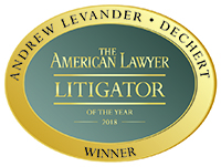 The American Lawyer Litigator of the Year Andrew Levander 2018